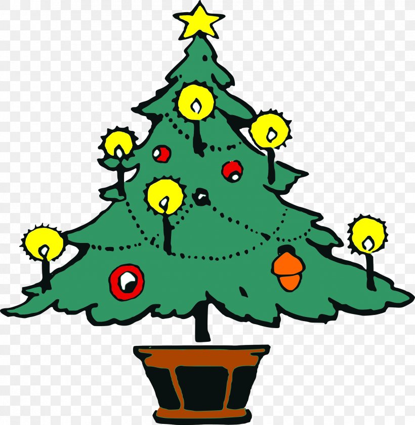 Christmas Tree Santa Claus Clip Art, PNG, 2346x2400px, Christmas, Area, Artwork, Christmas Card, Christmas Decoration Download Free