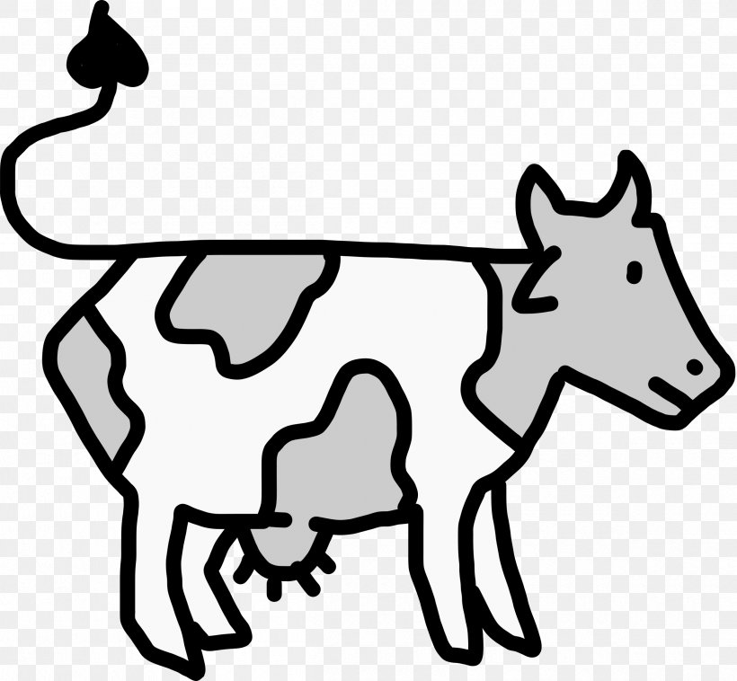 Ayrshire Cattle Livestock Clip Art, PNG, 2400x2219px, Ayrshire Cattle, Animal Figure, Area, Artwork, Black And White Download Free