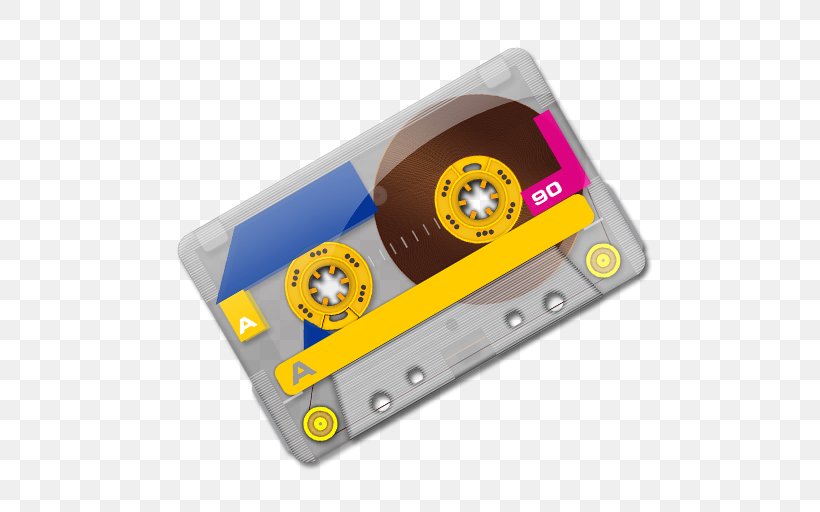 Compact Cassette Magnetic Tape, PNG, 512x512px, Watercolor, Cartoon, Flower, Frame, Heart Download Free