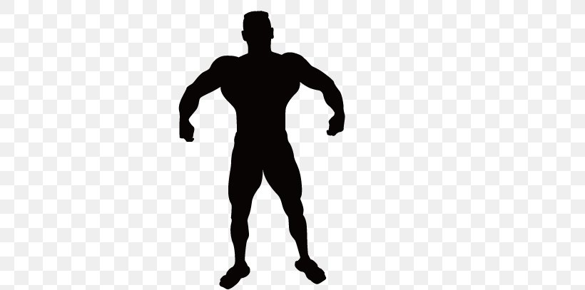 Vitruvian Man Silhouette Muscle Clip Art, PNG, 721x407px, Vitruvian Man, Arm, Black, Bodybuilding, Cartoon Download Free