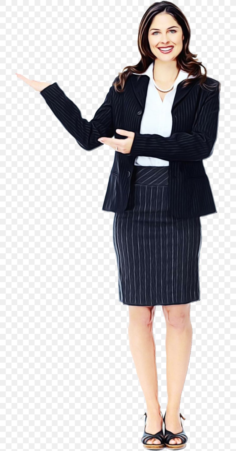 Business Woman, PNG, 718x1567px, Watercolor, Blazer, Business, Businessperson, Clothing Download Free