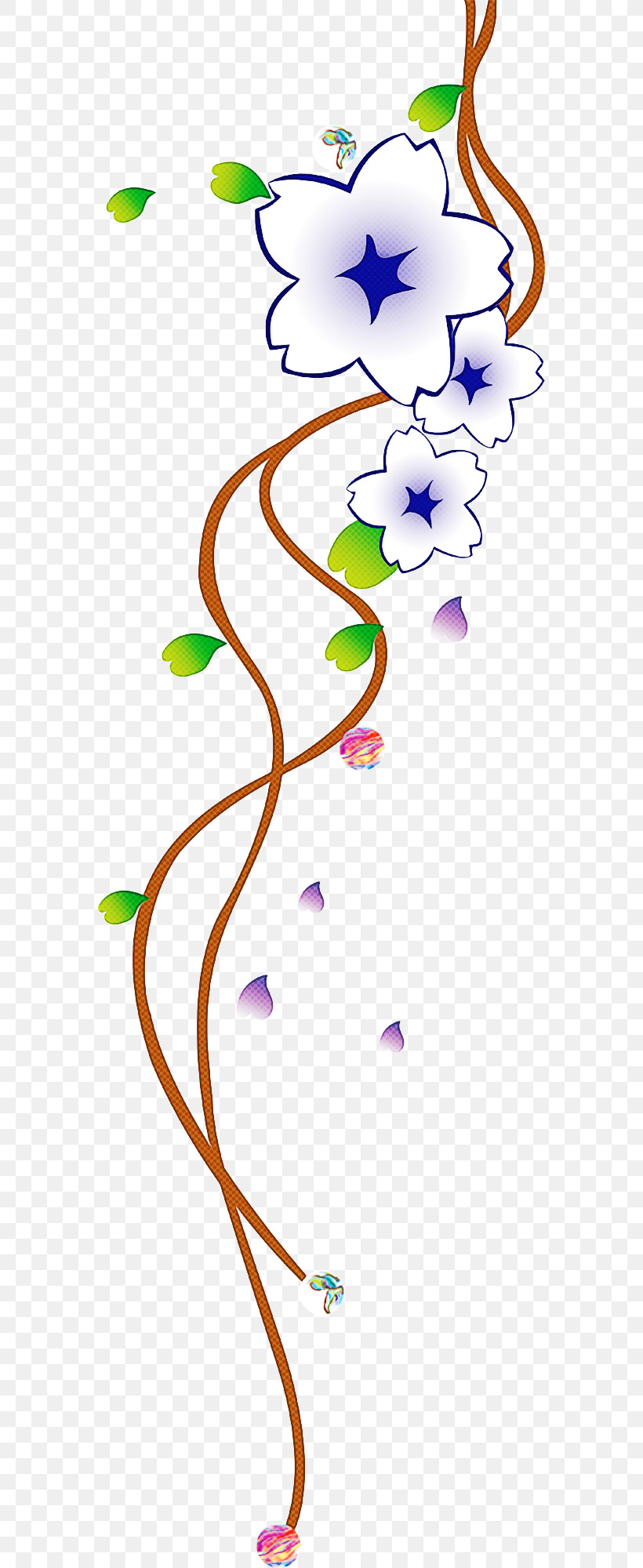 Flower Border, PNG, 570x2000px, Flower Border, Flower, Morning Glory, Pedicel, Plant Download Free