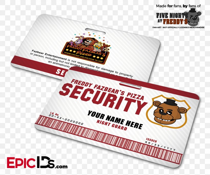 Freddy Fazbear's Pizzeria Simulator Pizza Name Tag Restaurant Identity Document, PNG, 1417x1181px, Pizza, Badge, Brand, Cosplay, Game Download Free