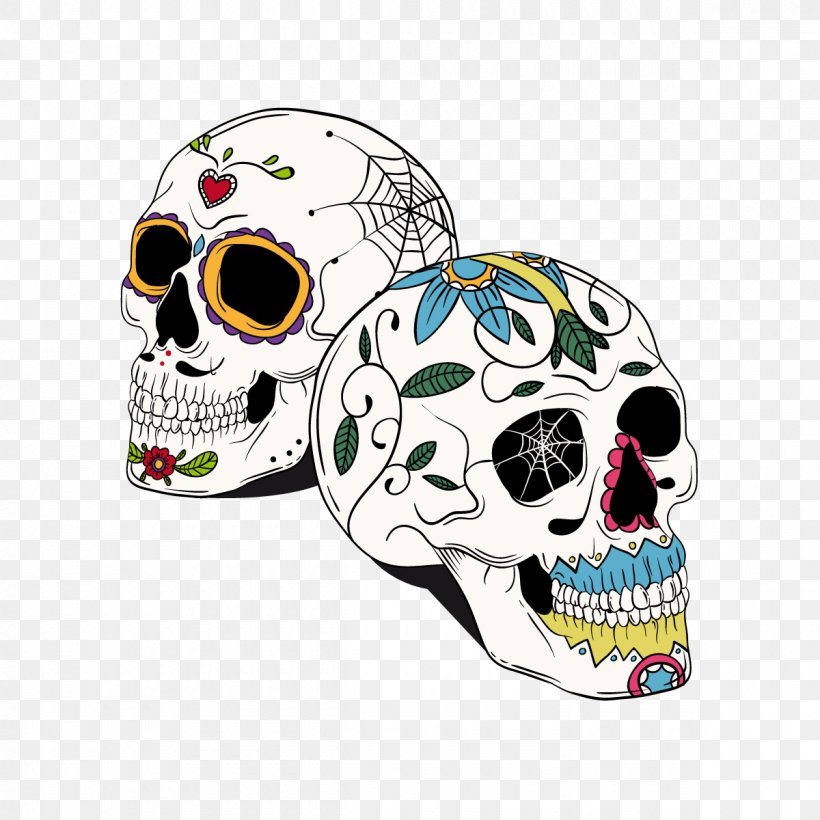 La Calavera Catrina Human Skull Symbolism, PNG, 1200x1200px, Calavera, Bone, Day Of The Dead, Drawing, Headgear Download Free