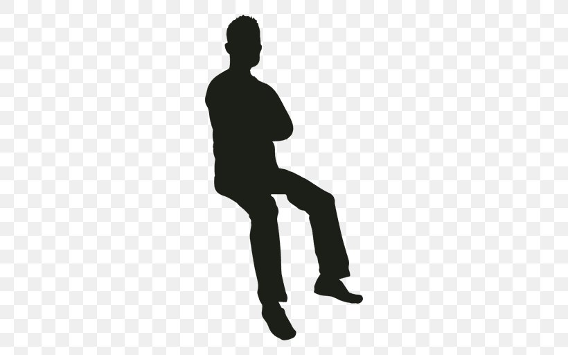 Silhouette Sitting Manspreading, PNG, 512x512px, Silhouette, Adult, Arm, Black And White, Finger Download Free