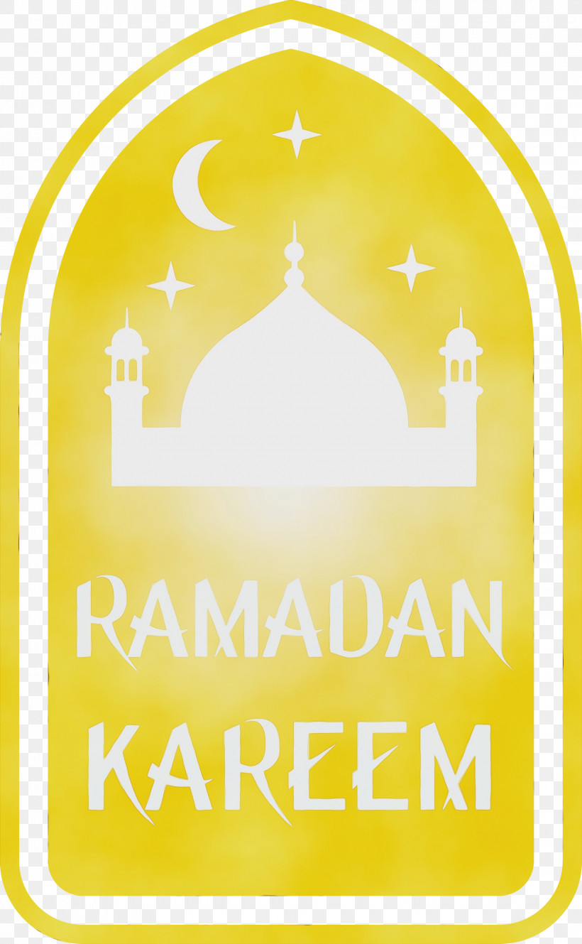 Yellow, PNG, 1850x3000px, Ramadan Kareem, Paint, Ramadan Mubarak, Watercolor, Wet Ink Download Free