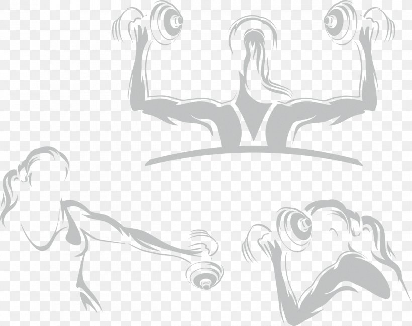 Fitness Centre Physical Fitness Dumbbell Sticker, PNG, 1300x1029px, Fitness Centre, Aliexpress, Black And White, Bodybuilding, Brand Download Free