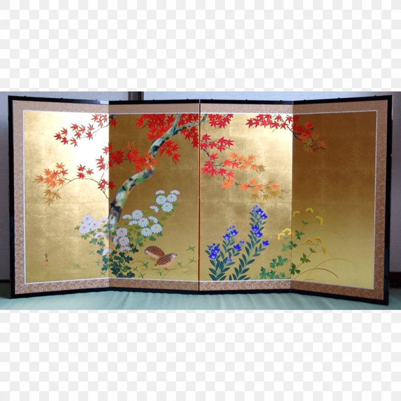 Folding Screen Japanese Painting Mikoshiba Nihonga Furniture, PNG, 1000x1000px, Folding Screen, Art, Craft, Furniture, Heian Period Download Free