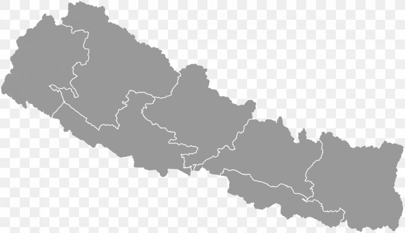 Nepal Vector Graphics Royalty-free Map Illustration, PNG, 1200x692px, Nepal, Black And White, Drawing, Map, Royaltyfree Download Free