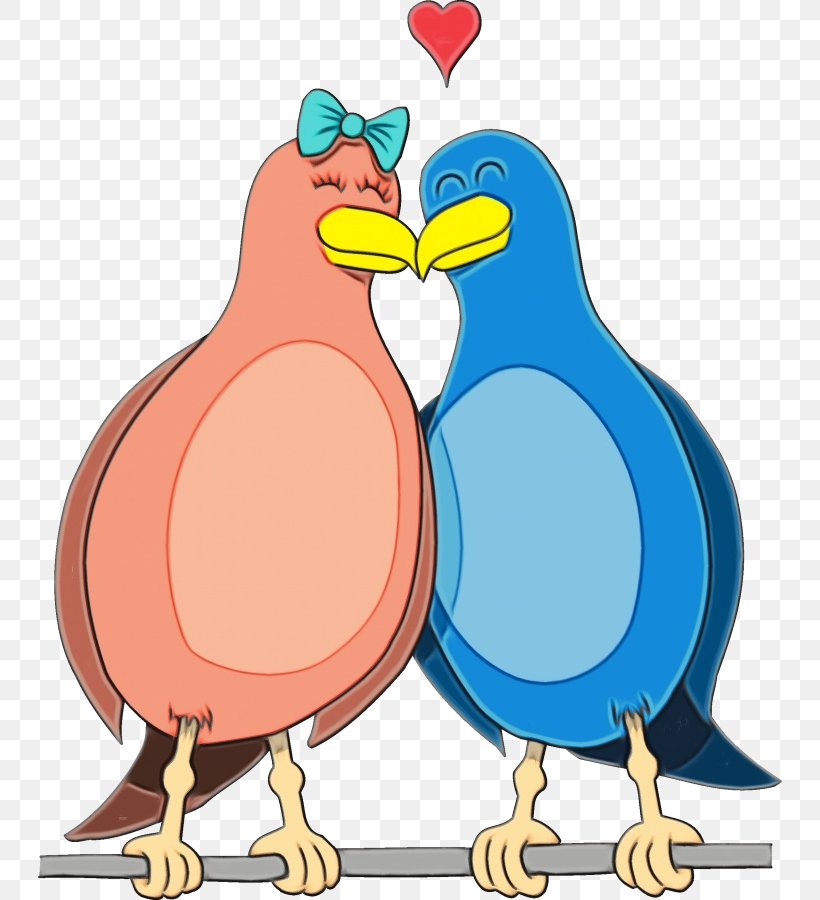 Penguin, PNG, 744x900px, Watercolor, Beak, Bird, Cartoon, Chicken Download Free