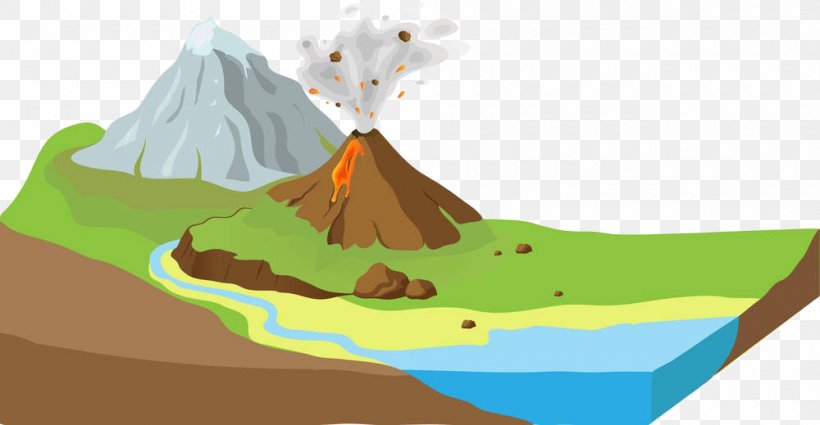 Volcano Magma Landscape Lava, PNG, 1000x519px, Volcano, Landscape, Lava, Magma, Nature Download Free