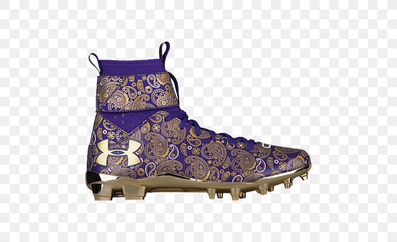 purple under armour football cleats