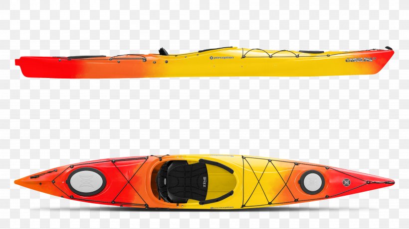 Sea Kayak Carolina Perception Carolina 14.0 Paddling, PNG, 3640x2050px, Kayak, Boat, Orange, Outdoor Recreation, Paddling Download Free