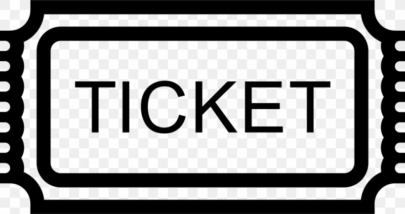 Ticket Raffle Clip Art, PNG, 980x518px, Ticket, Airline Ticket, Area, Black And White, Boarding Pass Download Free