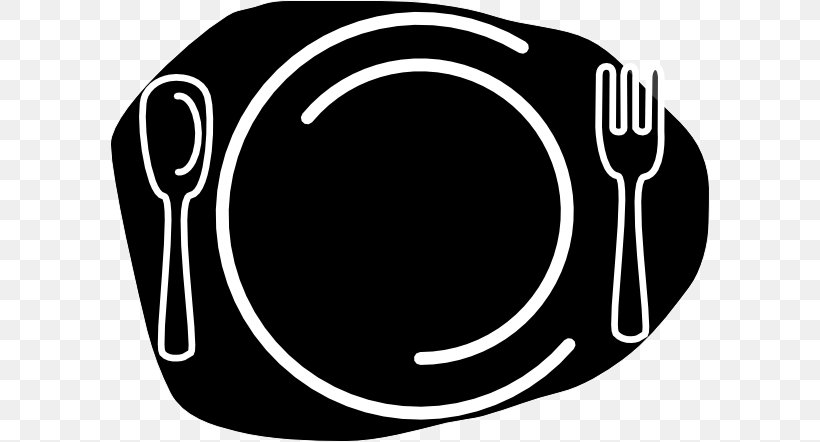 Knife Fork Plate Spoon Clip Art, PNG, 600x442px, Knife, Black And White, Brand, Butter Knife, Cutlery Download Free