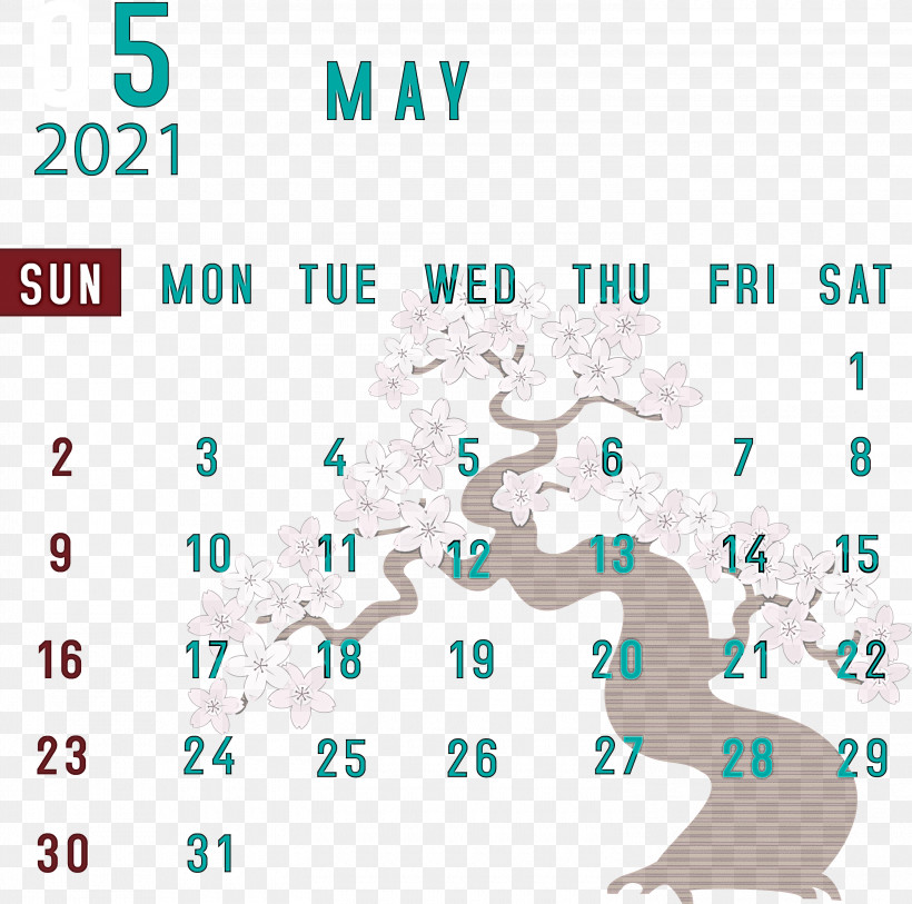 May 2021 Calendar May Calendar 2021 Calendar, PNG, 3000x2976px, 2021 Calendar, May Calendar, Calendar System, Diagram, Line Download Free