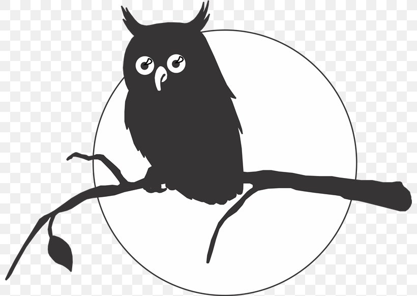 Owl Silhouette Drawing Clip Art, PNG, 800x582px, Owl, Bat, Beak, Bird, Bird Of Prey Download Free