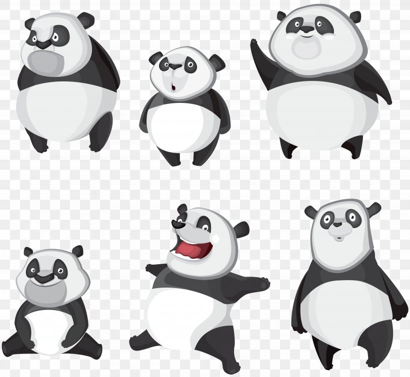 Giant Panda Drawing Clip Art, PNG, 4942x4551px, Giant Panda, Animal Figure, Bear, Carnivoran, Cartoon Download Free