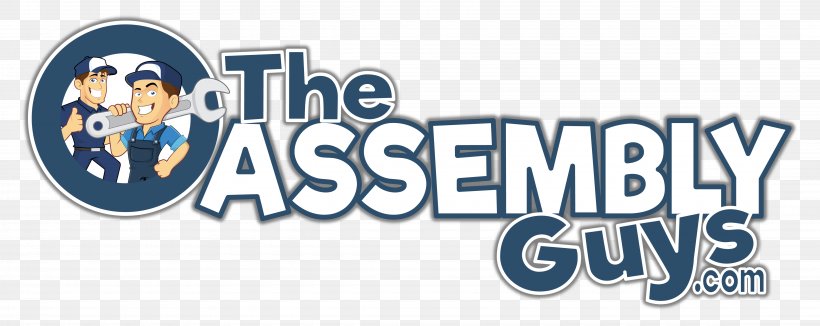 The Assembly Guys Logo Brand Furniture, PNG, 4520x1797px, Logo, Area, Banner, Blue, Brand Download Free