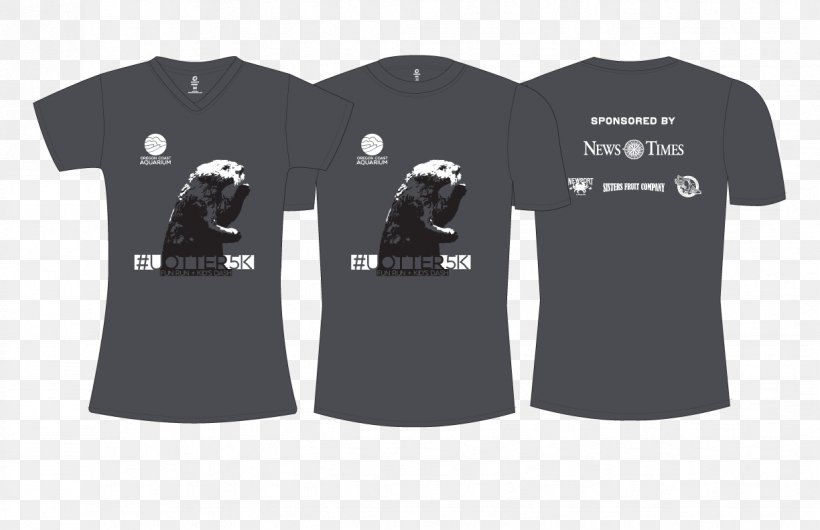 T-shirt Oregon Coast Aquarium Top Sleeve, PNG, 1224x792px, Tshirt, Active Shirt, Black, Brand, Clothing Download Free