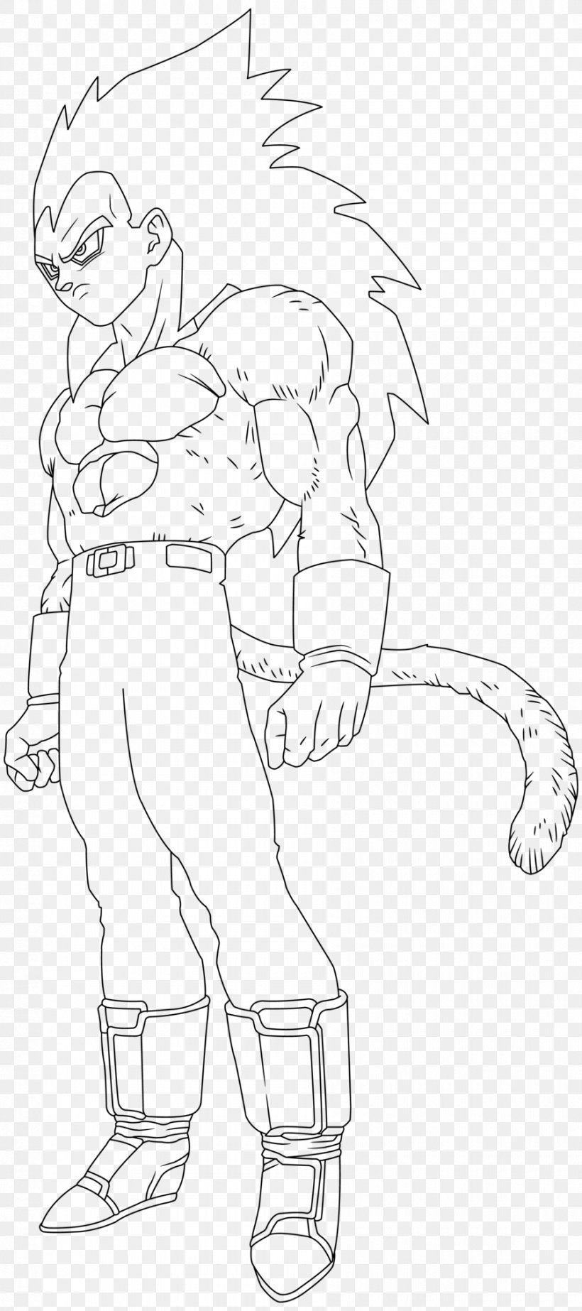 vegeta ssj4 coloring pages