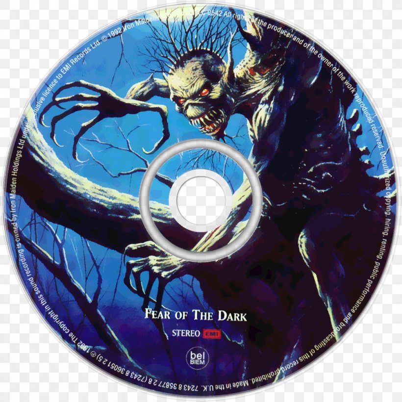 Fear Of The Dark Iron Maiden The Number Of The Beast Powerslave Piece Of Mind, PNG, 1000x1000px, Fear Of The Dark, Adrian Smith, Compact Disc, Dave Murray, Eddie Download Free