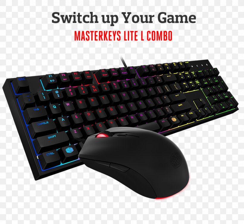 Computer Keyboard Computer Mouse Cooler Master Gaming Keyboard & Mouse Cooler Master MasterKeys Pro S US, PNG, 860x790px, Computer Keyboard, Computer, Computer Component, Computer Hardware, Computer Mouse Download Free