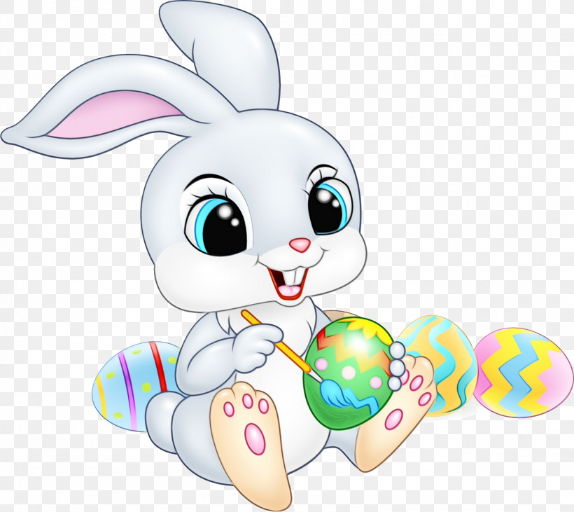 Easter Bunny, PNG, 1501x1339px, Watercolor, Animal Figure, Baby Toys, Cartoon, Easter Download Free