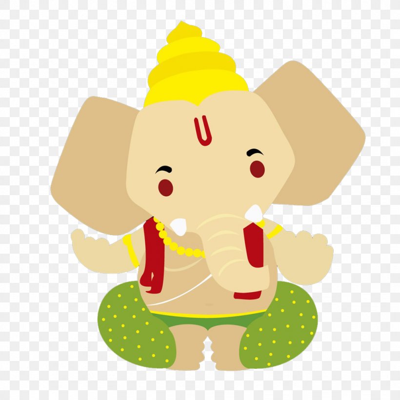 Ganesha Deity Illustration, PNG, 1024x1024px, Ganesha, Art, Bal Ganesh,  Cartoon, Deity Download Free
