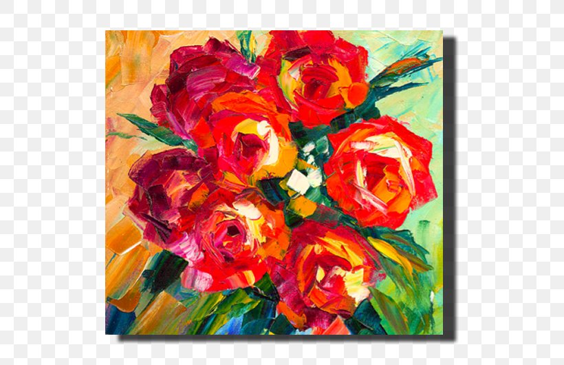 Modern Art Garden Roses Floral Design Painter, PNG, 600x530px, Modern Art, Acrylic Paint, Art, Artwork, Canvas Download Free