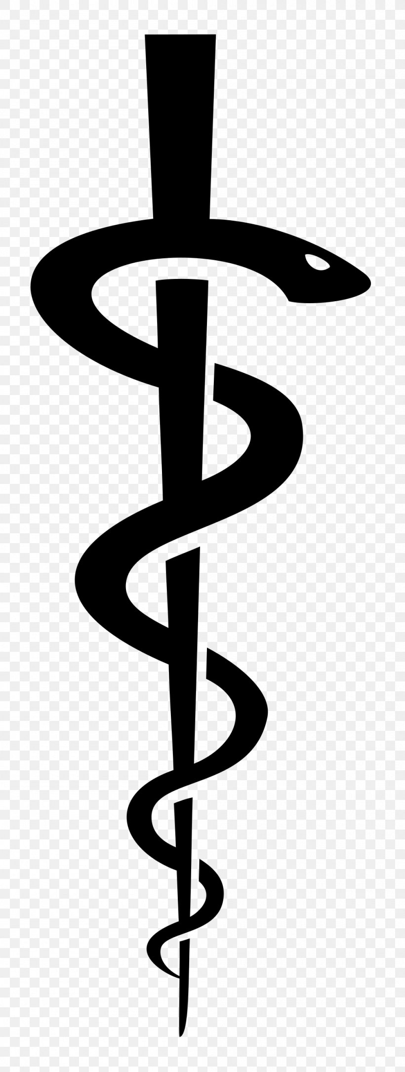 Rod Of Asclepius Staff Of Hermes Caduceus As A Symbol Of Medicine, PNG, 1000x2648px, Rod Of Asclepius, Asclepius, Black And White, Caduceus As A Symbol Of Medicine, Hermes Download Free