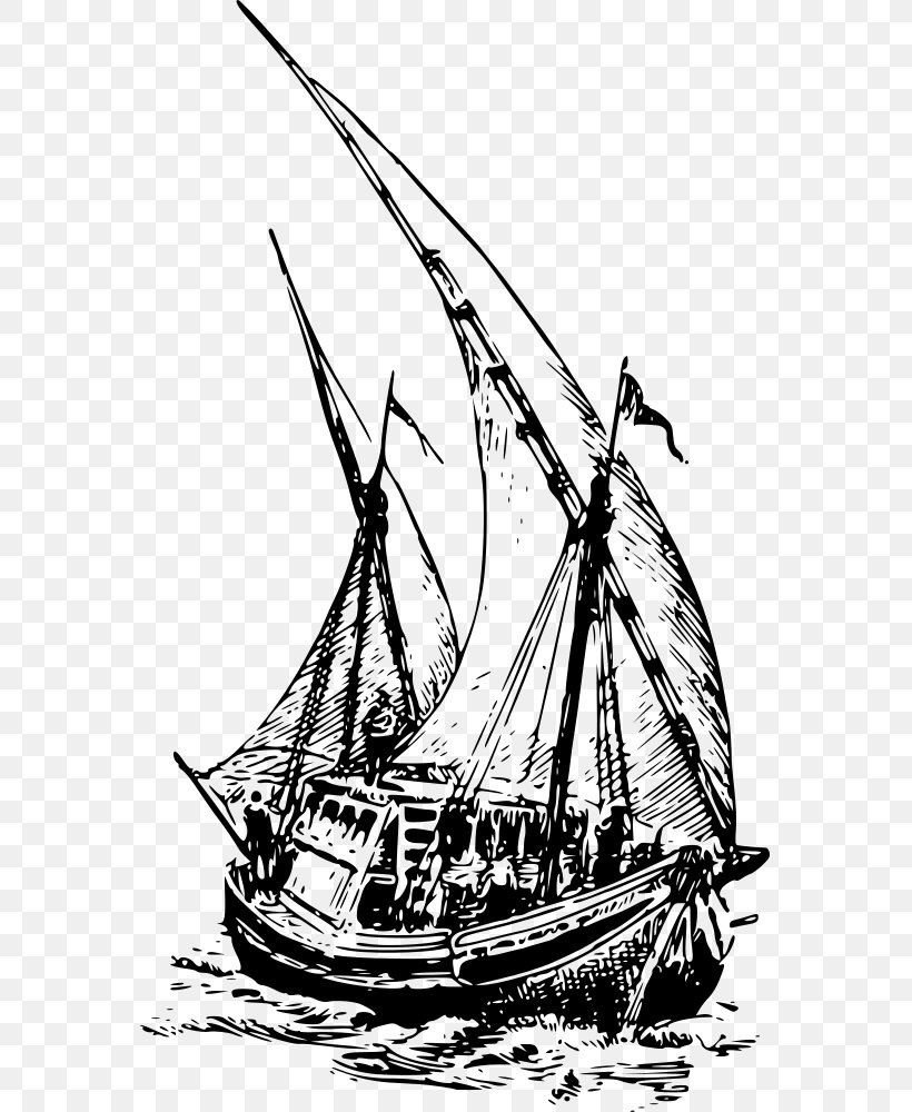Sail Schooner Brigantine Boat, PNG, 567x1000px, Sail, Baltimore Clipper, Barque, Barquentine, Black And White Download Free