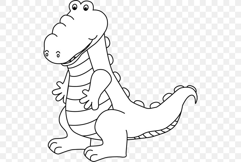 Black And White Alligators Crocodile Royalty-free Clip Art, PNG, 524x550px,  Watercolor, Cartoon, Flower, Frame, Heart