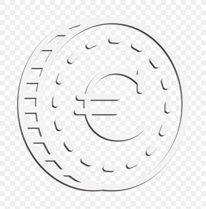 Business Icon Coin Icon Euro Icon, PNG, 1380x1400px, Business Icon, Auto Part, Automotive Wheel System, Blackandwhite, Circle Download Free