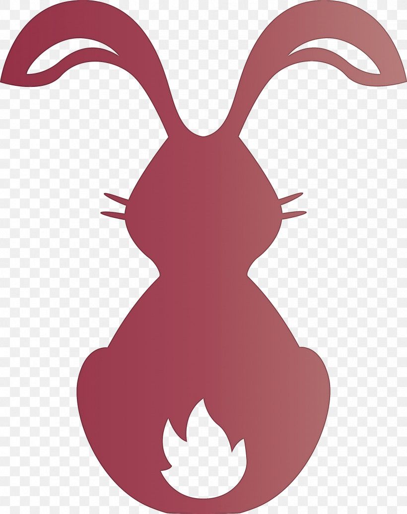 Cute Bunny Easter Day, PNG, 2374x3000px, Cute Bunny, Cartoon, Easter Day, Nose, Red Download Free