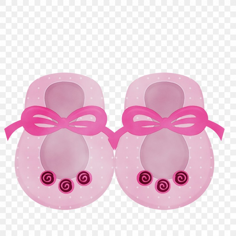 Footwear Pink Slipper Shoe Baby & Toddler Shoe, PNG, 1200x1200px, Watercolor, Baby Products, Baby Toddler Shoe, Footwear, Magenta Download Free