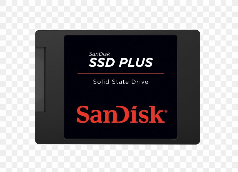 Laptop Solid-state Drive SanDisk SSD Plus Serial ATA, PNG, 2646x1923px, Laptop, Brand, Computer Data Storage, Data Storage, Data Storage Device Download Free