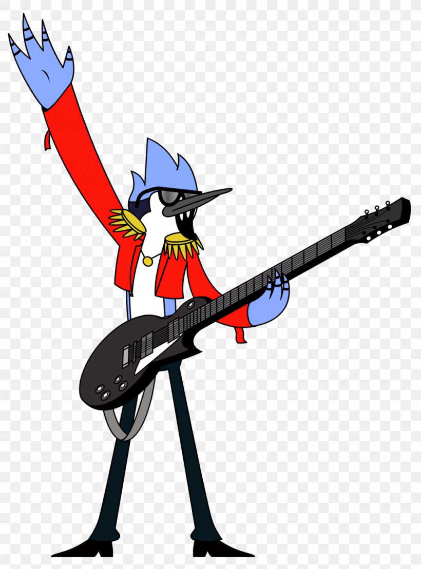 Mordecai Rigby Guitar DeviantArt, PNG, 1024x1386px, Mordecai, Art, Bird, Cartoon, Deviantart Download Free