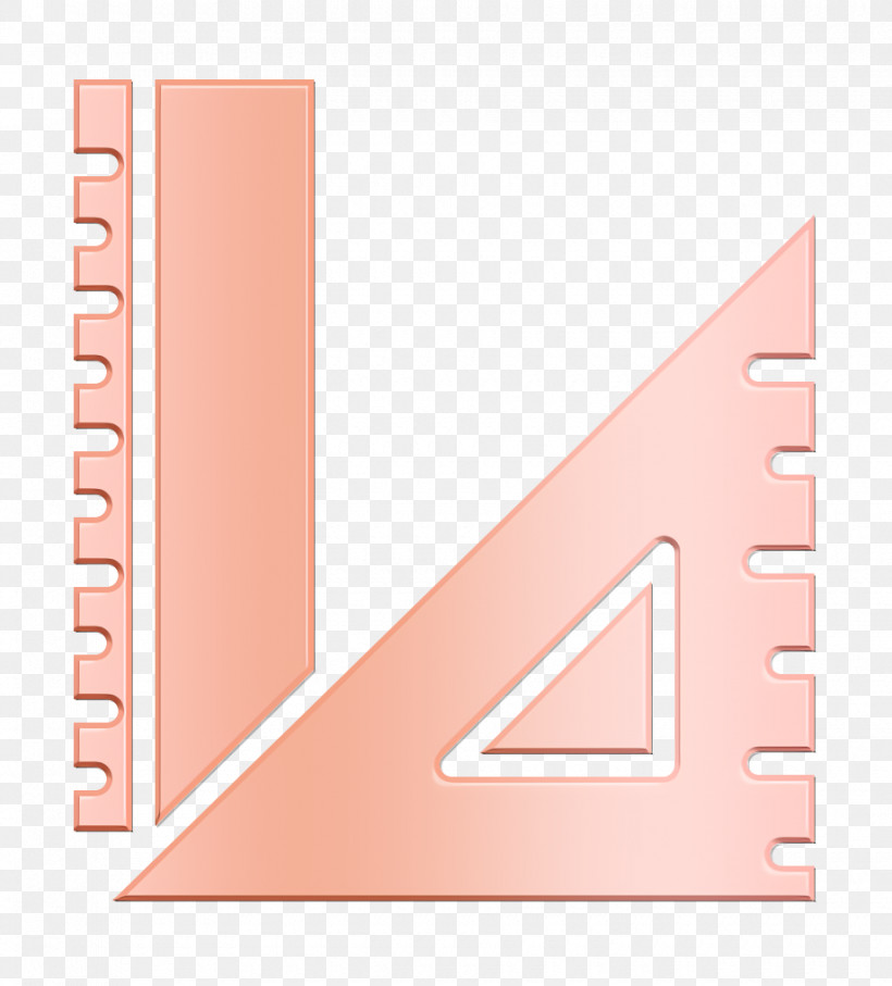 Ruler Icon Rulers Icon School Icon, PNG, 920x1018px, Ruler Icon, Paper, Paper Product, Peach, Pink Download Free