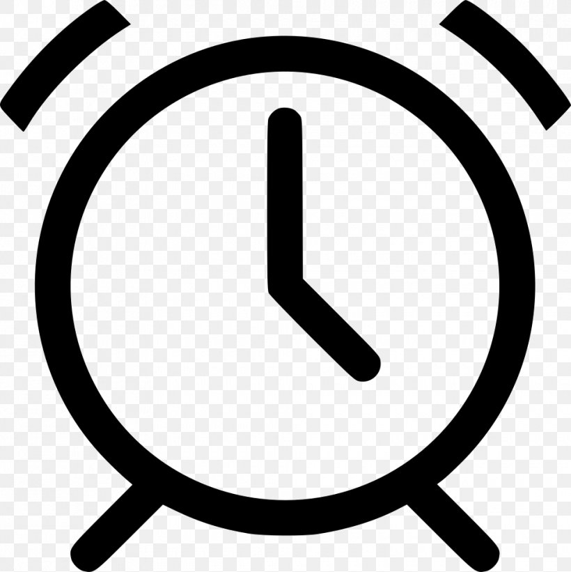 Alarm Clocks Watch, PNG, 980x982px, Clock, Alarm Clocks, Area, Black And White, Symbol Download Free