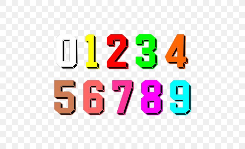Number Color Numerical Digit Arabic Numerals, PNG, 500x500px, Number, Arabic Numerals, Area, Brand, Color Download Free