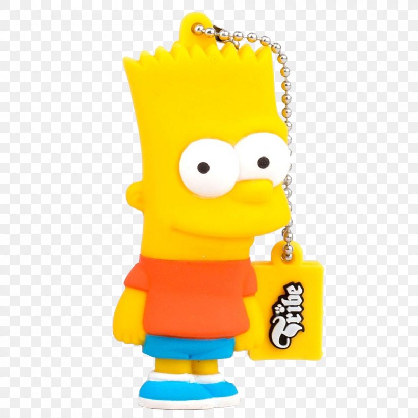 Bart Simpson Homer Simpson The Simpsons: Tapped Out USB Flash Drives Computer Data Storage, PNG, 1000x1000px, Bart Simpson, Baby Toys, Bird, Computer Data Storage, Data Storage Download Free
