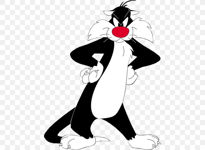 Sylvester Jr. Cat Tweety Looney Tunes, PNG, 467x600px, Sylvester, Art, Artwork, Baby Looney Tunes, Black Download Free