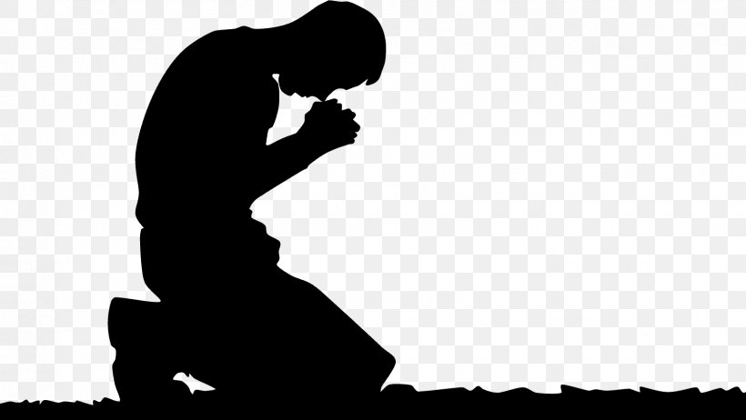 Praying Hands Prayer Kneeling Man Clip Art, PNG, 1608x906px, Praying Hands, Arm, Black, Black And White, Christian Prayer Download Free