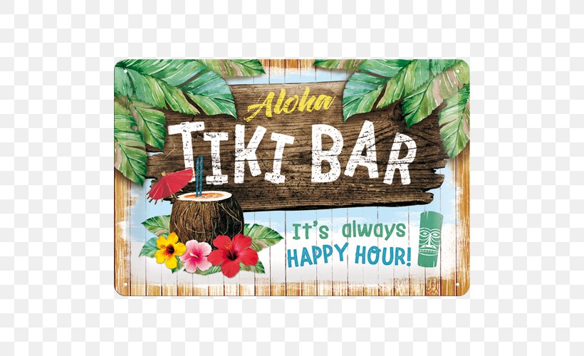 Tiki Bar Beer Happy Hour, PNG, 500x500px, Tiki Bar, Advertising, Art, Bar, Beer Download Free