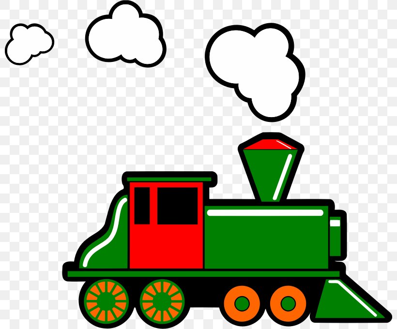 Train Rail Transport Steam Locomotive Clip Art, PNG, 800x680px, Train, Area, Artwork, Green, Locomotive Download Free