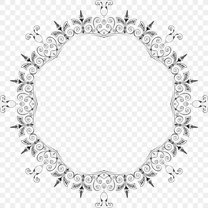 Clip Art, PNG, 2298x2298px, Frame, Black And White, Body Jewelry, Bracelet, Byte Download Free