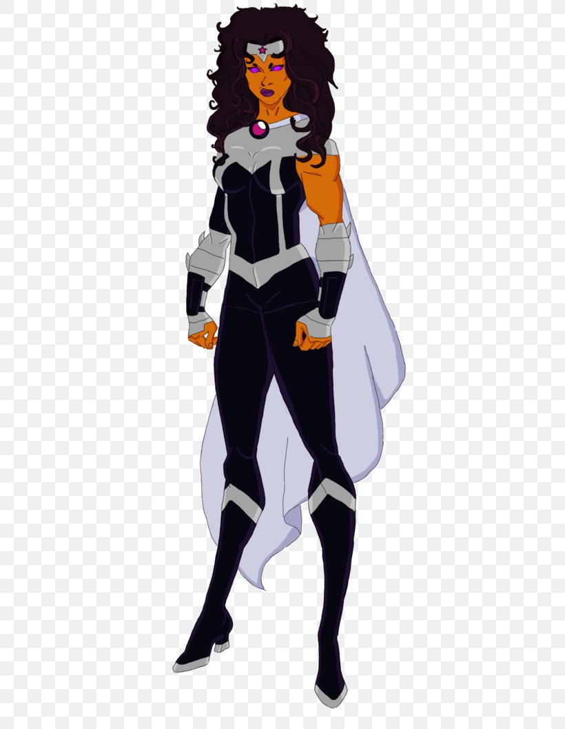 Young Justice Starfire Raven Cyborg Blackfire, PNG, 400x1058px, Young Justice, Blackfire, Character, Costume, Costume Design Download Free
