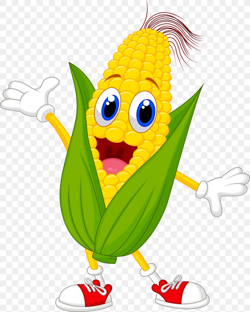 Corn On The Cob Popcorn Maize Cartoon, PNG, 1601x2000px, Corn On The Cob, Beak, Bird, Cartoon, Corncob Download Free