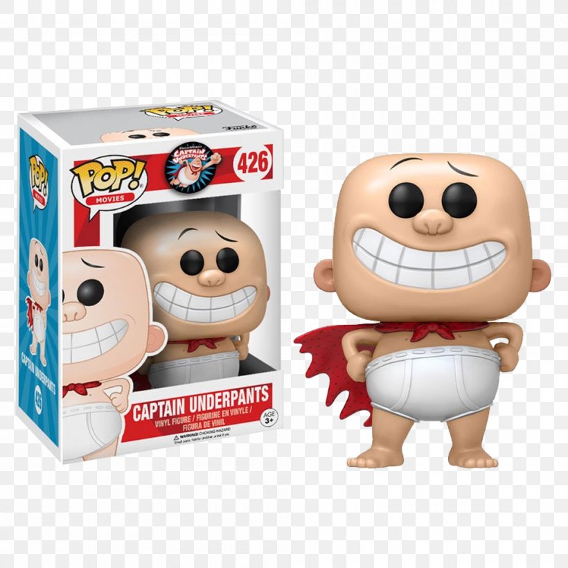 Captain Underpants And The Perilous Plot Of Professor Poopypants Funko Action & Toy Figures, PNG, 1000x1000px, Funko, Action Toy Figures, Book, Captain Underpants, Captain Underpants And The Invasion Download Free